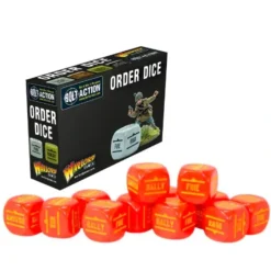 Shop All*Bolt Action: Orders Dice Pack - Red - Miniature Marvels: Airplane Models & Painted Dice