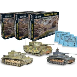 Shop All*Bolt Action: Panzer IV Ausf. F1/G/H Medium Tank, 3-Pack - Miniature Marvels: Airplane Models & Painted Dice