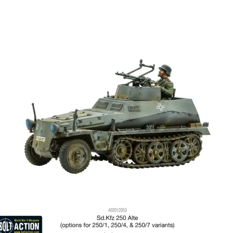 Shop All*Bolt Action: Sd.Kfz 250 Alte (Options For 250/1, 250/4 & 250/7) - Miniature Marvels: Airplane Models & Painted Dice