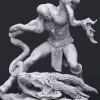 Miniature<Boneflesh Warrior Vs Spirit, 32mm - Miniature Marvels: Airplane Models & Painted Dice