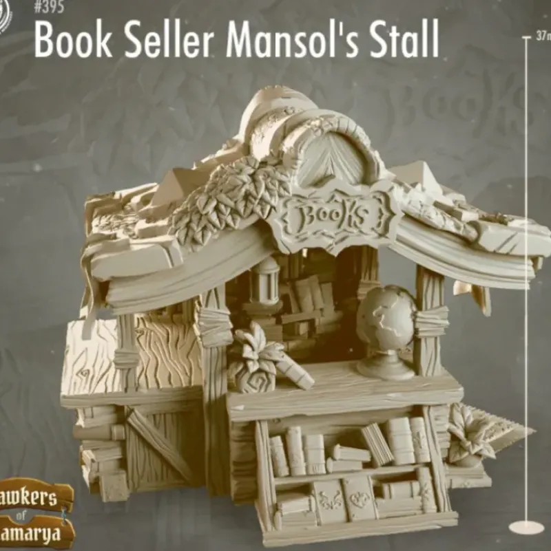 Shop All*Book Seller Mansol's Stall - Miniature Marvels: Airplane Models & Painted Dice