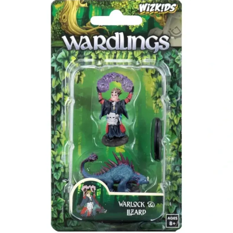 Miniature<Boy Warlock & Lizard: WizKids Wardlings WZK 73787 - Miniature Marvels: Airplane Models & Painted Dice