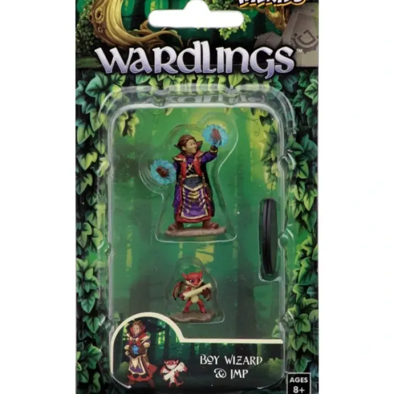 Miniature<Boy Wizard & Imp: WizKids Wardlings WZK 73318 - Miniature Marvels: Airplane Models & Painted Dice