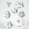 Dice<Bright Llama Dice Set (White & Black) QWS SLLA02 - Miniature Marvels: Airplane Models & Painted Dice