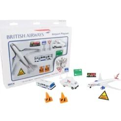Airplane Model*British Airways Airport Playset - Miniature Marvels: Airplane Models & Painted Dice