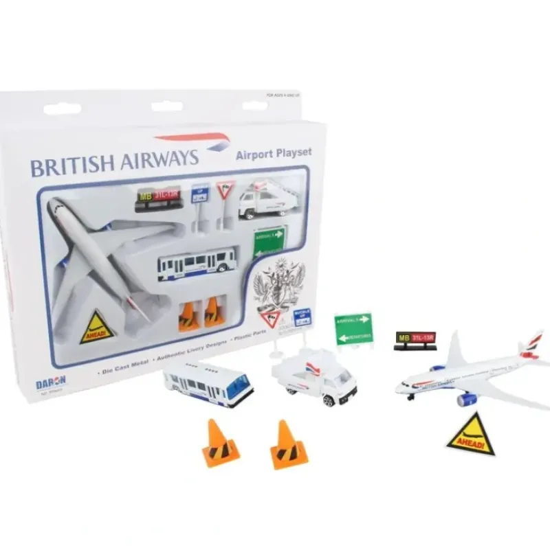 Airplane Model*British Airways Airport Playset - Miniature Marvels: Airplane Models & Painted Dice