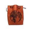 Shop All*Brown Leather Lite Raven Design Self-Standing Large Dice Bag ERD 539 - Miniature Marvels: Airplane Models & Painted Dice