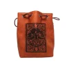 Shop All*Brown Leather Lite Spell Book Design Self-Standing Large Dice Bag ERD 542 - Miniature Marvels: Airplane Models & Painted Dice