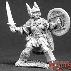 Miniature<Bryndi, Female Warrior: Dark Heaven Legends RPR 03287 - Miniature Marvels: Airplane Models & Painted Dice
