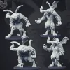 Miniature<Bull Demon - Miniature Marvels: Airplane Models & Painted Dice