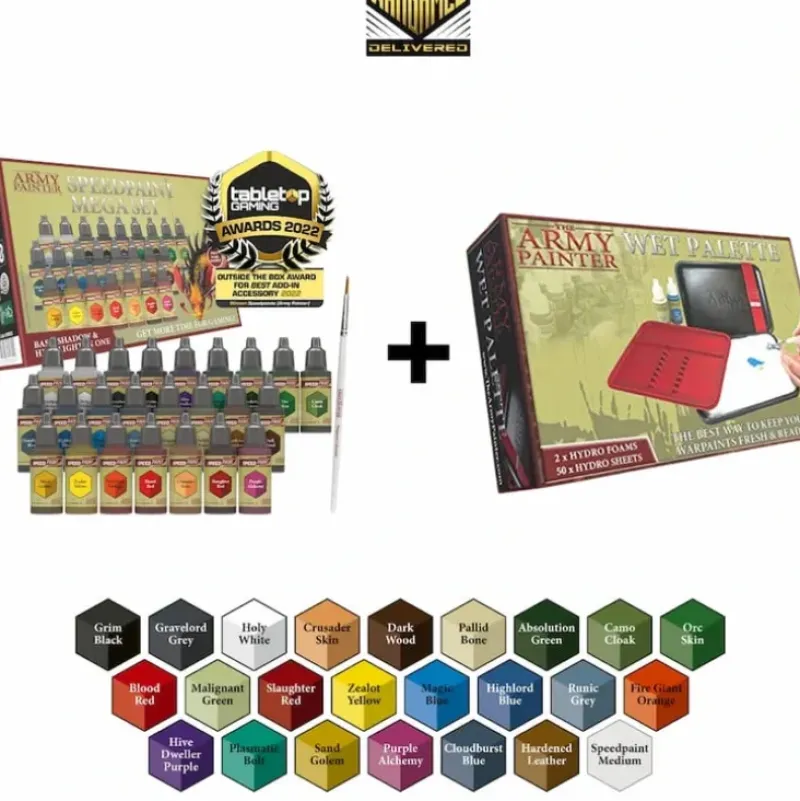 Shop All*Buy SpeedPaint Mega Set & Get Wet Palette FREE - Miniature Marvels: Airplane Models & Painted Dice