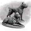 Miniature<Cane Corso, 32mm - Miniature Marvels: Airplane Models & Painted Dice