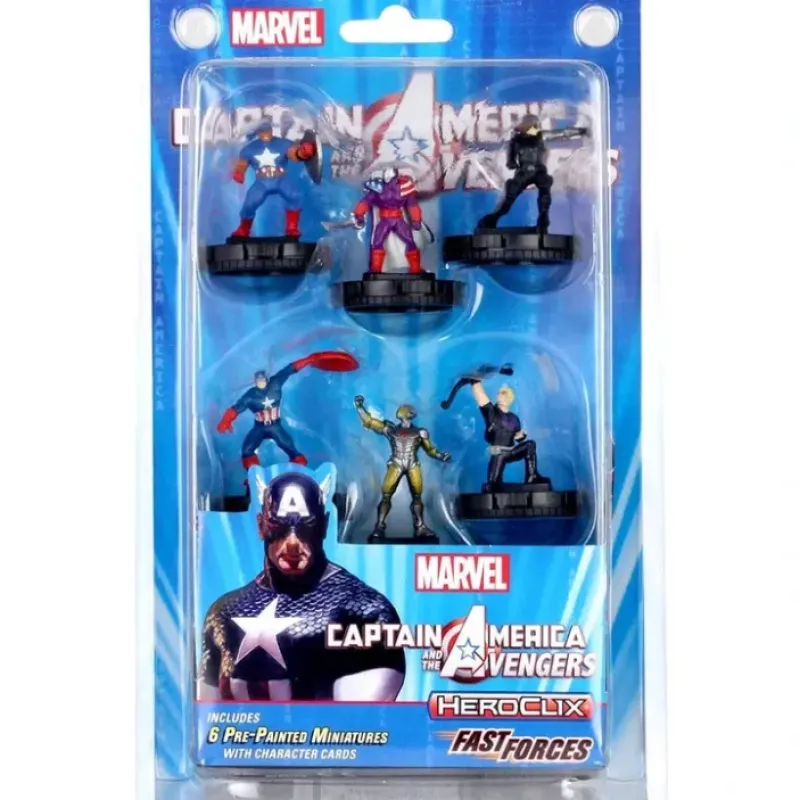 Miniature<Captain America and The Avengers - Fast Forces: Marvel HeroClix WZK 73972 - Miniature Marvels: Airplane Models & Painted Dice