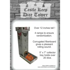 Shop All*Castle Keep Dice Tower - Miniature Marvels: Airplane Models & Painted Dice