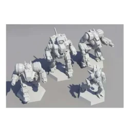 Shop All*Catalyst Game Labs BattleTech Mini Force Pack: Inner Sphere Support Lance - Miniature Marvels: Airplane Models & Painted Dice