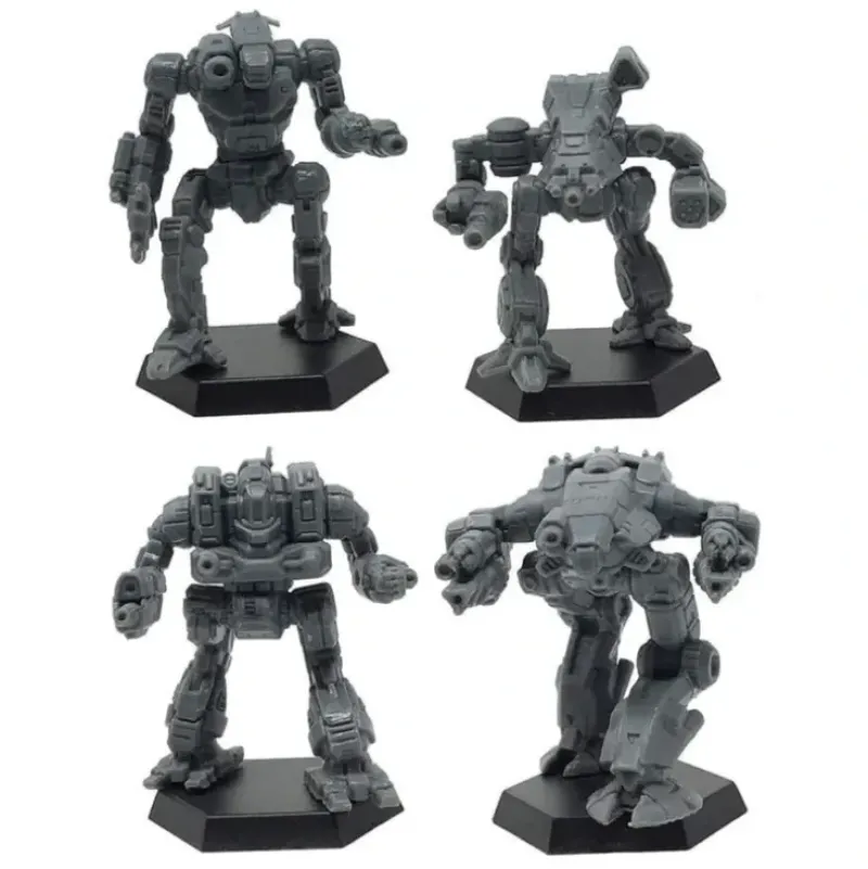Shop All*Catalyst Game Labs BattleTech Mini Force Pack: Inner Sphere Heavy Battle Lance - Miniature Marvels: Airplane Models & Painted Dice