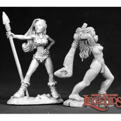 Miniature<Cavegirls (2): Dark Heaven Legends RPR 03303 - Miniature Marvels: Airplane Models & Painted Dice