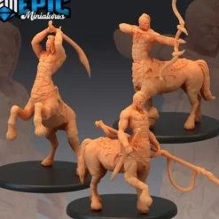 Miniature<Centaur - Miniature Marvels: Airplane Models & Painted Dice