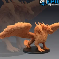 Miniature<Cerberus Griffin - Miniature Marvels: Airplane Models & Painted Dice