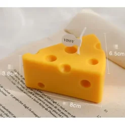 Egpull<Cheese Shaped Scented Decorative Candle - Cute Fun Home Kitchen Food Decor Gift - Miniature Marvels: Airplane Models & Painted Dice