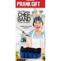 Egpull<CHEF BAND Hilarious Prank Kitchen Gift - Funny Comedy Wearable Headband - Miniature Marvels: Airplane Models & Painted Dice