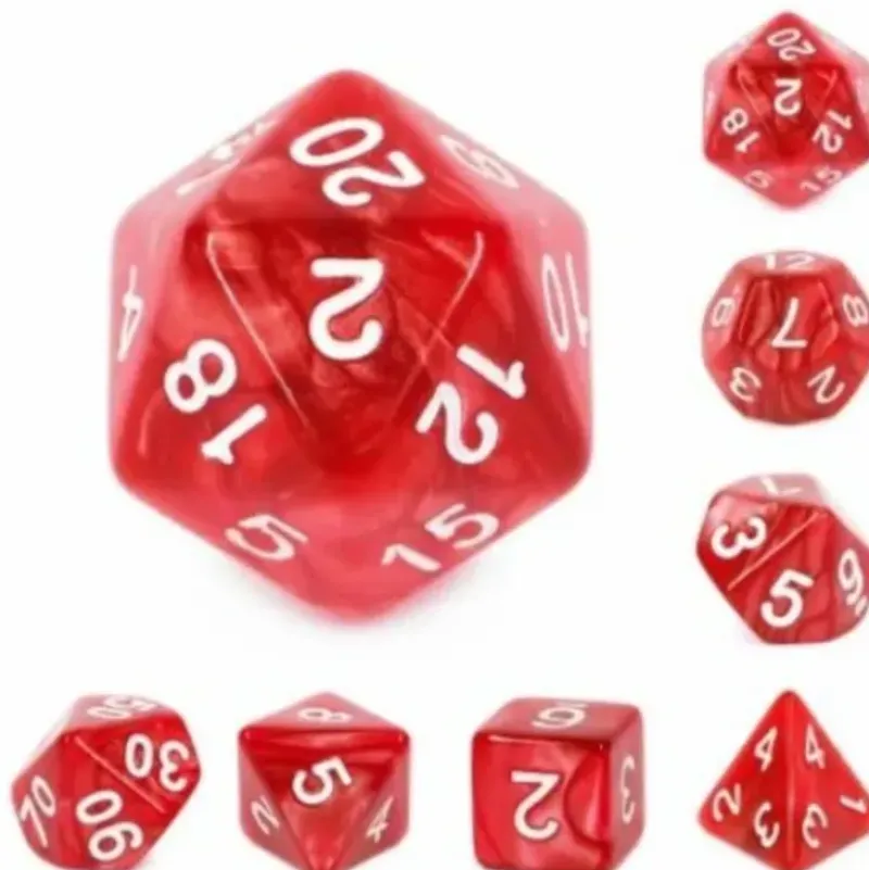 Shop All*Cherry Dice 7 Set - Miniature Marvels: Airplane Models & Painted Dice
