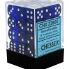 Shop All*Chessex CHX25806 D6 Cube 12mm Blue Dice w/ White Pips - Miniature Marvels: Airplane Models & Painted Dice