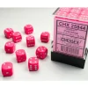 Shop All*Chessex CHX25844 D6 Cube 12mm Pink Dice w/ White Pips - Miniature Marvels: Airplane Models & Painted Dice