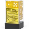Shop All*Chessex CHX23602 D6 Cube 12mm Yellow Dice w/ White Pips - Miniature Marvels: Airplane Models & Painted Dice