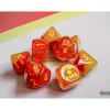 Shop All*Chessex CHX30051 Gemini Gellow-Red/yellow Polyhedral Luminary 7-Dice Set (with bonus die) - Miniature Marvels: Airplane Models & Painted Dice