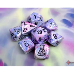 Shop All*Chessex CHX30065 Lab Dice Festive Hydrangea Black Light Special/black - Miniature Marvels: Airplane Models & Painted Dice
