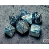 Shop All*Chessex CHX27490 Lustrous Slate Dice w/ White Numbers - Miniature Marvels: Airplane Models & Painted Dice
