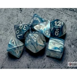 Shop All*Chessex CHX27490 Lustrous Slate Dice w/ White Numbers - Miniature Marvels: Airplane Models & Painted Dice