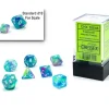 Shop All*Chessex CHX20546 Mini-Polyhedral Festive Waterlily w/ White numbers. - Miniature Marvels: Airplane Models & Painted Dice
