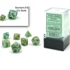 Shop All*Chessex CHX20409 Mini-Polyhedral Green Marble w/ Dark Green numbers. - Miniature Marvels: Airplane Models & Painted Dice
