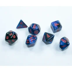 Shop All*Chessex CHX20658 Mini-Polyhedral Gemini Black-Starlight/red - Miniature Marvels: Airplane Models & Painted Dice