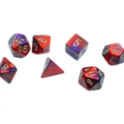 Shop All*Chessex CHX20626 Mini-Polyhedral Gemini Purple-Red w/Gold - Miniature Marvels: Airplane Models & Painted Dice
