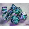 Shop All*Chessex CHX30068 Nebula Fluorite/white Polyhedral 7-Dice Set (with bonus die) - Miniature Marvels: Airplane Models & Painted Dice