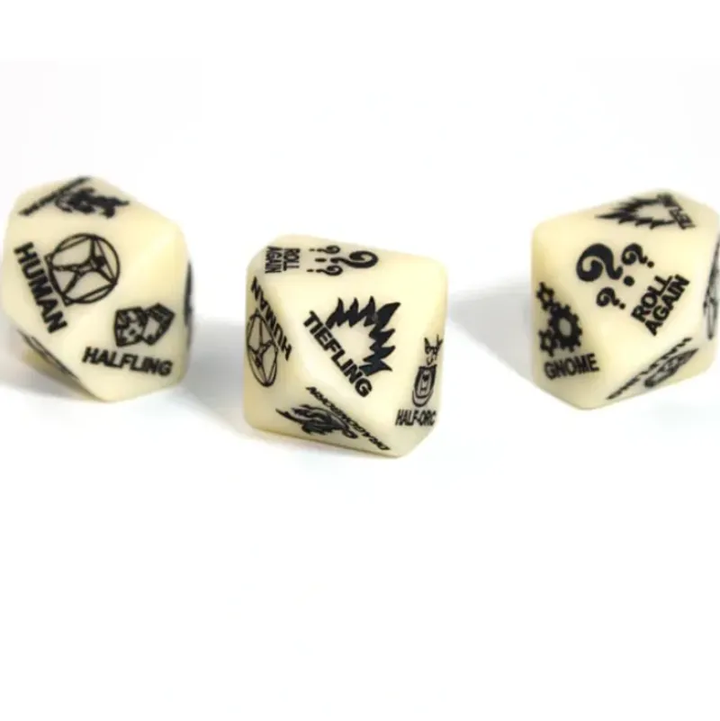Shop All*Chessex CHXCV0087 Character Race Dice D10 - Miniature Marvels: Airplane Models & Painted Dice
