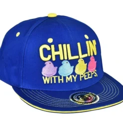 Egpull<CHILLIN' WITH MY PEEPS Snapback Hat - Retro Trucker Embroidered Skater Ball Cap - Miniature Marvels: Airplane Models & Painted Dice