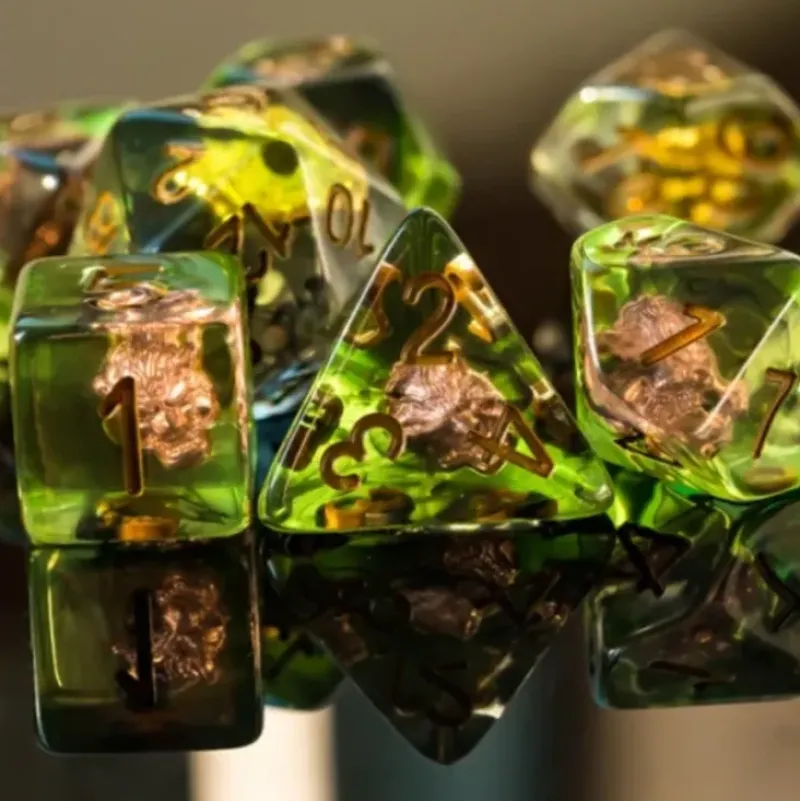 Shop All*Class Druid 7-Set RPG Dice - Miniature Marvels: Airplane Models & Painted Dice