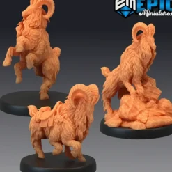 Miniature<Climbing Rams - Miniature Marvels: Airplane Models & Painted Dice