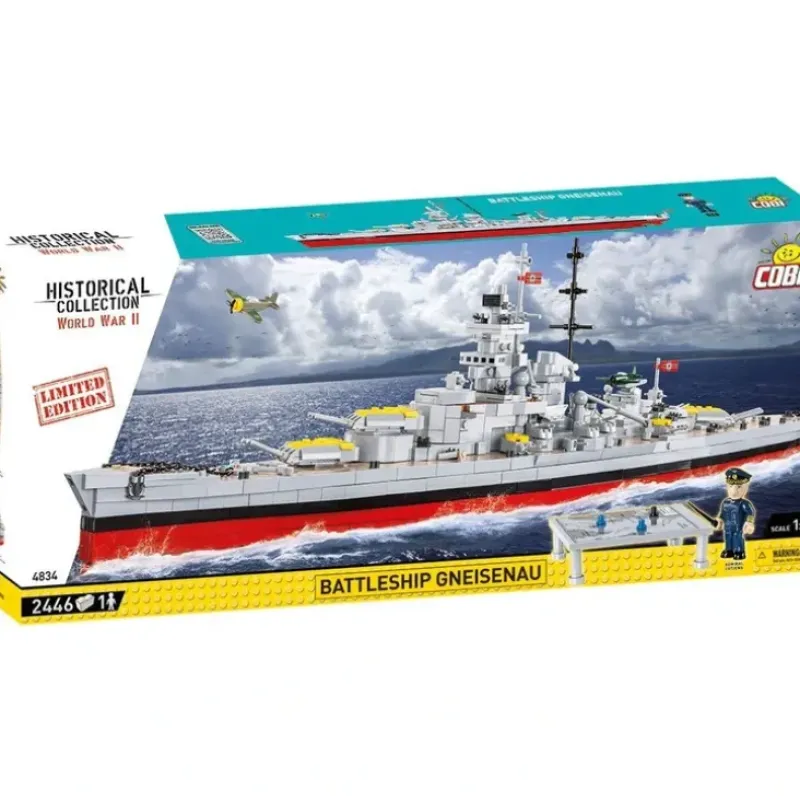 Airplane Model*COBI 4834 Battleship Gneisenau (Limited Edition) - Miniature Marvels: Airplane Models & Painted Dice