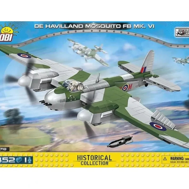 Airplane Model*COBI 5718 De Havilland Mosquito FB Mk.VI - Miniature Marvels: Airplane Models & Painted Dice