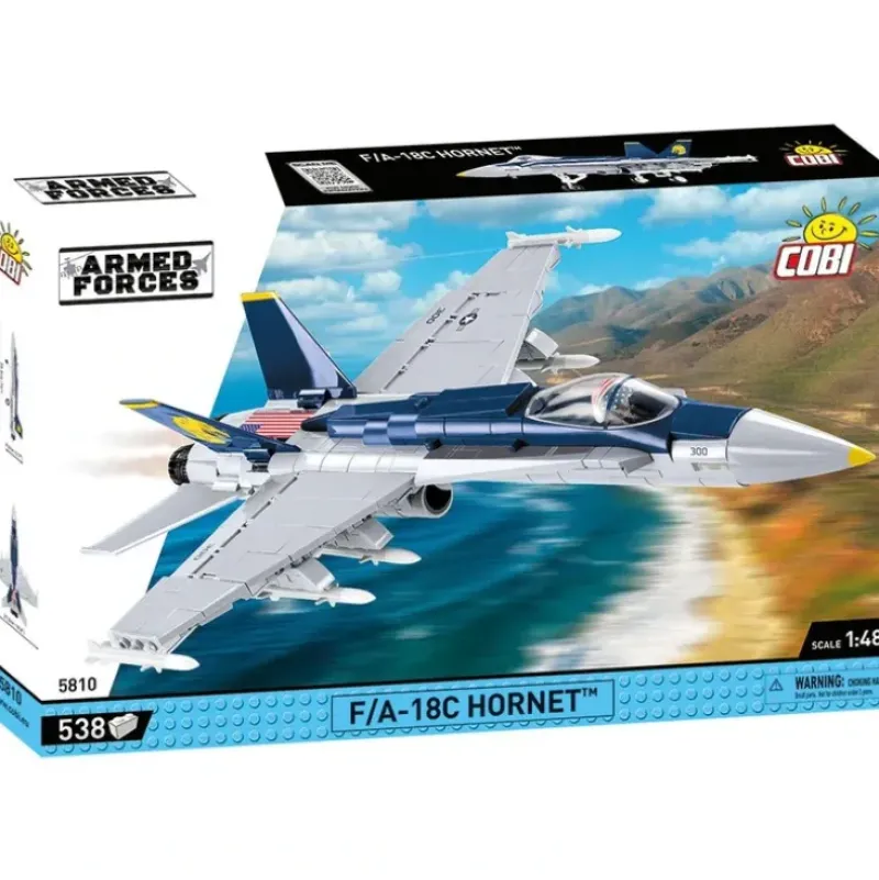 Airplane Model*Cobi 5810 F/A-18C Hornet - Miniature Marvels: Airplane Models & Painted Dice