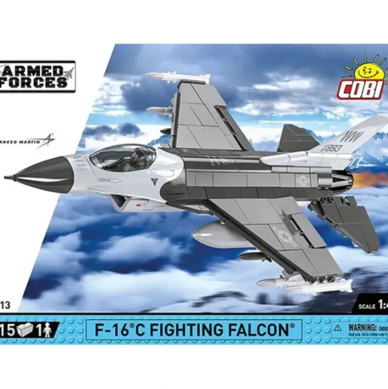 Airplane Model*COBI 5813 F-16C Fighting Falcon - Miniature Marvels: Airplane Models & Painted Dice