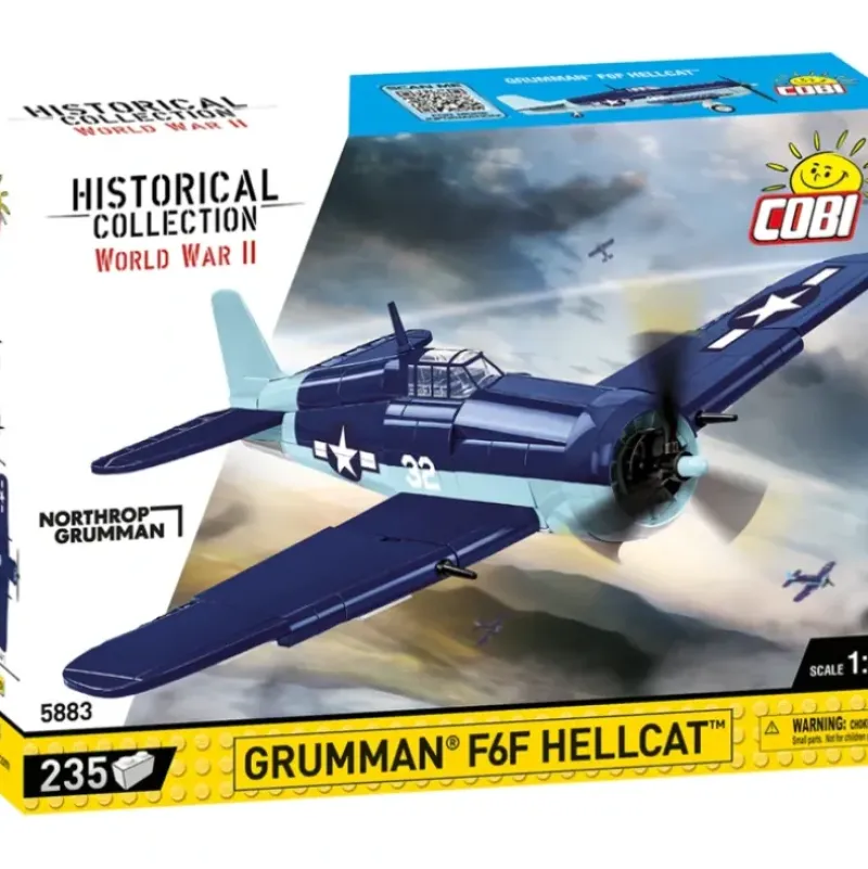 Airplane Model*Cobi 5883 Grumman F6F Hellcat - Miniature Marvels: Airplane Models & Painted Dice
