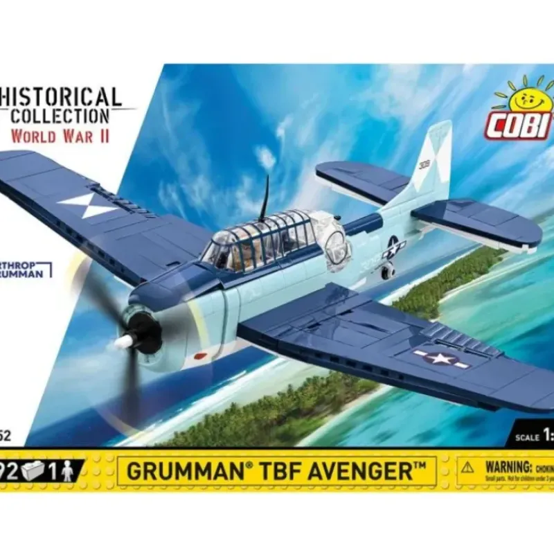 Airplane Model*Cobi 5752 Grumman TBF Avenger - Miniature Marvels: Airplane Models & Painted Dice