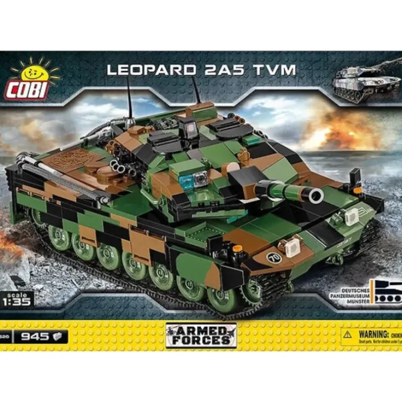 Airplane Model*COBI 2620 Leopard 2A5 TVM - Miniature Marvels: Airplane Models & Painted Dice