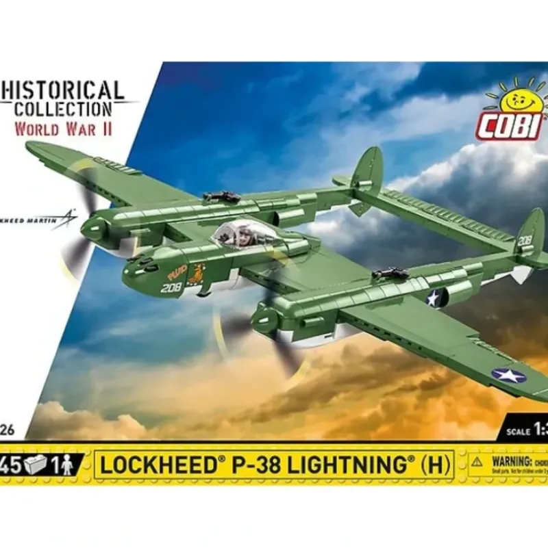 Airplane Model*COBI 5726 Lockheed P-38 H Lightning - Miniature Marvels: Airplane Models & Painted Dice